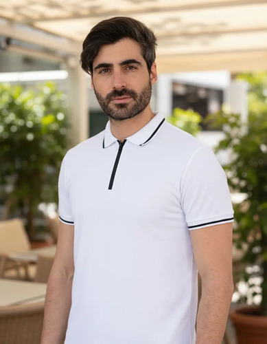 Playera Casual Cuello Con Cierre Hombre Roosevelt C370