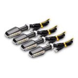 Juego De 4 Faros Luz De Giro Led Ambar Motos Universal A-vip