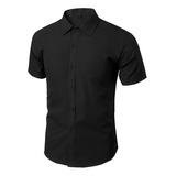 Camisas De Vestir Para Hombre, Ropa De Trabajo, Camisa Corta