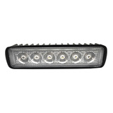 Faro Led Rectangular Con 6 Led De 5 Watts Cada Uno 12v/24v