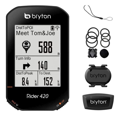 Bryton Rider 420t Gps Cycling Bike Computer (cadence+hrm Se.