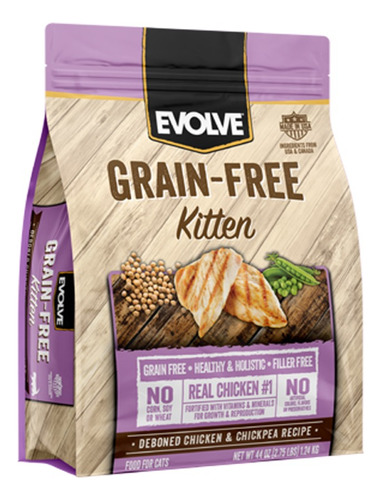 Evolve Cat Grain Free Kitten Chicken Pollo 1.24 Kg