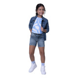 Shorts Jeans Malwee Confort Elastano Denin 6 Ao 18 Infantil