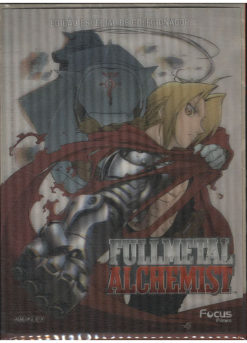 Dvd Fullmetal Alchemist   Vol1 3 Dvds Capa Holografica + Po