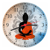 Relógio De Parede Budismo Buda Meditação Interiores
