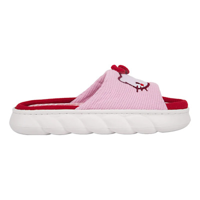 Pantufla Sanrio Hk Tejida Hello Kitty Kva2 Rosa\u002Frojo Mujer | Envío gratis