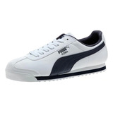 Tenis Puma Roma Basic Blanco Azul Navy 100% Original