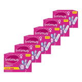 Kit Com 6 Absorventes Interno Intimus Médio - 8 Unidades