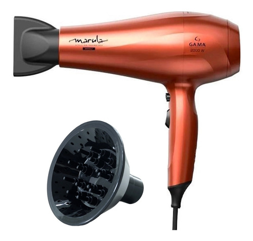 Secador De Cabelo Gama Italy 2000w Fenix + Difusor Cachos