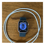 Apple Watch Series 9 45mm Rosa Con Malla Azul Elástica.