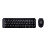 Logitech 21182 Combo Teclado + Mouse Inalámbrico Mk220 Negro