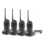 Kit 4 Radios Comunicador Walktalk Baofeng Profissional 777s