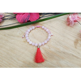 Pulsera Cuarzo Rosa Ajustable Energia Amor Yoga Reiki