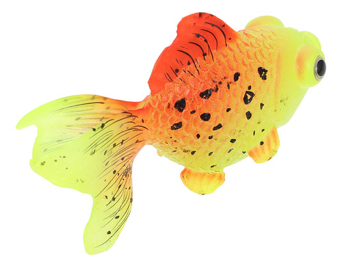Decoração De Peixe Dourado Simulada Com Ornamento Marinho