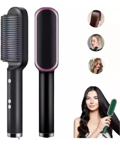 Cepillo Alisador Iónico Para Cabello Peine Profesional