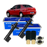 Kit 2 Amortecedor Dianteiro Kyb Gm Corsa Celta + Kit Batente