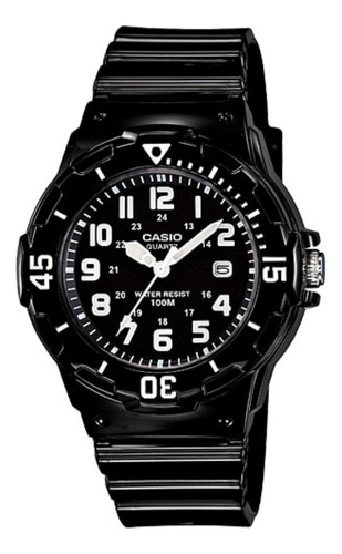 Reloj Casio Lrw-200h-1bvdf Plastico 100 M Calendario Color De La Malla Negro Color Del Bisel Negro Color Del Fondo Negro