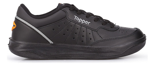Zapatillas Topper X Forcer 100% Cuero Color Negro Y Blanco