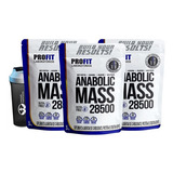 3x Hipercalórico Anabolic Mass 28500 3kg + Coq Grátis Profit