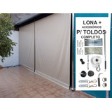 1 Kit Toldo Retrátil 300 Largura  X 300 Altura - So3m 