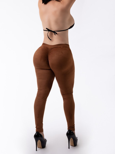 Leggins Levanta Pompa Sexy Mallas Licra Efecto Gamuza Dama