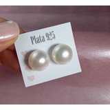 Aros Plata 925 Perlas Naturales A Rosca 1,2cm (nro.12mm)