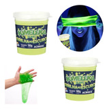 Kit 2 Slime Puxa Puxa Brilha No Escuro 180g Kimeleka Acrilex