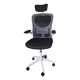 Silla De Escritorio Tcweb Escritorio Mesh Giratoria Ergonómina Ejecutiva Con Apoyabrazos Movible Y Apoyacabeza Color Blanco