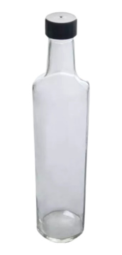 Botella Vidrio Aceitera Cilíndrica 500cc Tapa E Inserto X 30