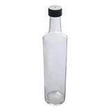 Botella Vidrio Aceitera Cilíndrica 500cc Tapa E Inserto X 15
