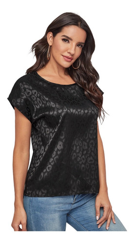 Blusa Camisa Leopardo Casual Muy Delicada