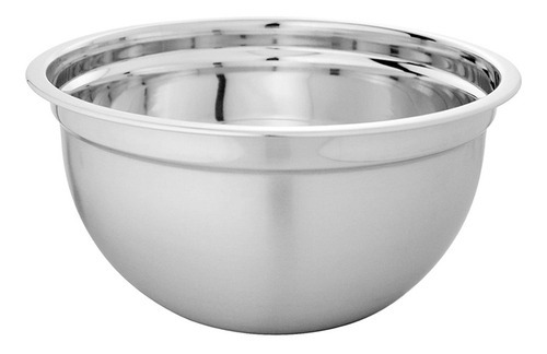 Bowl 24 Cm Livian Acero Inoxidable Repostero Ensaladera D+m Color Plateado