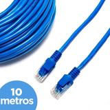 Cabo De Rede Cat6 10 Metros 10m Patch Cord Rj45 Lan Internet