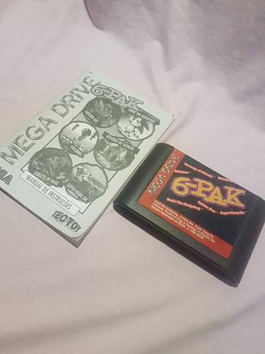 Cartucho 6-pak Mega Drive Original Com Manual. 