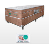 Cama Box Solteiro Colchão Magnético D33 Firme Infra + Traves