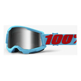 Óculos 100% Strata 2 Espelhado Goggle Summit Silver Lens Pro