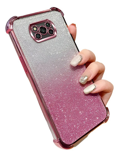Esquinas Reforzadas Brillo Funda Para Xiaomi Poco X3 Nfc / X3 Pro
