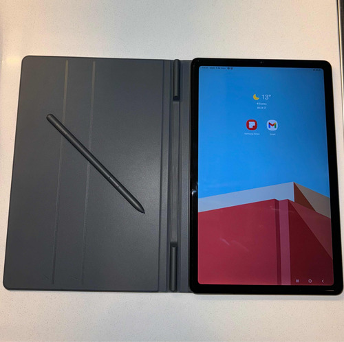 Tablet Samsung Galaxy Tab S6 Lite Plateado 64gb + Funda