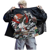 Kimono Japonés Urbano, Ropa De Calle, Hip Hop, Oni Hannya De