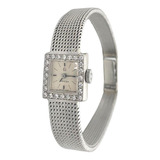 Relógio Omega Feminino Em Ouro 18k Branco Diamantes Lindo