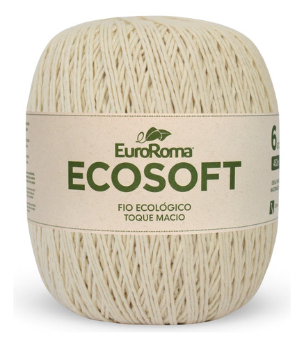 Barbante Euroroma Ecosoft 452m 422g Número 6 - Escolha A Cor