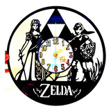 Reloj En Disco De Vinilo Lp / Zelda, Link, The Legend Of Zel