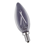 Lamparas Led 220v Vela 3w E14 Smoke Filamento Interelec