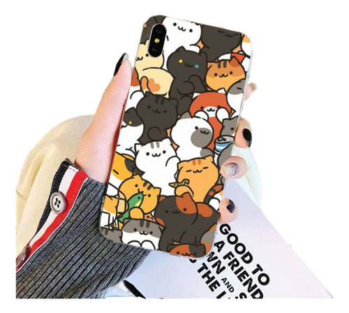 Funda De Teléfono Cat Cute Kitten Para iPhone 11 12 13 Mini