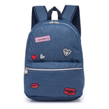 Mochila Feminina Bolsa Espaçosa Notebook Reforçada Escolar 