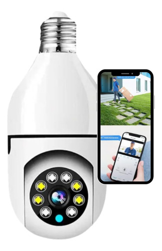 Câmera Segurança Lâmpada Ajustavel V380 Pro 1080p