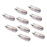 10x A Rca Adaptador Conector