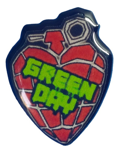 Green Day Prendedor Resina Banda De Rock Tipo Pin Broche