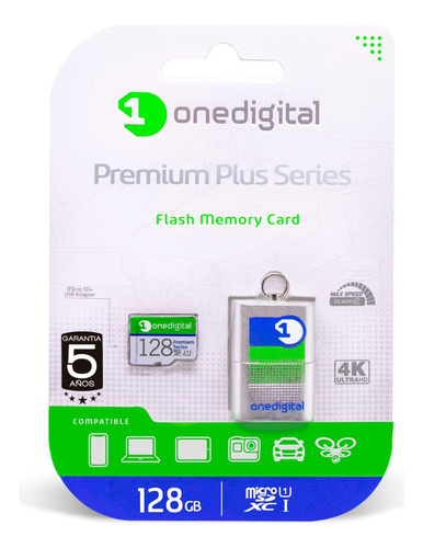 Micro Sd 128 Gb Onedigital Premium Original Capacidad Real