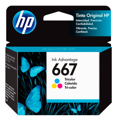 Cartucho De Tinta 667 Hp Color | Deskjet 1275,2374,2375,2376